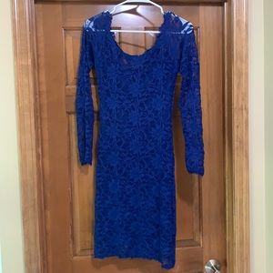 Blue lace dress